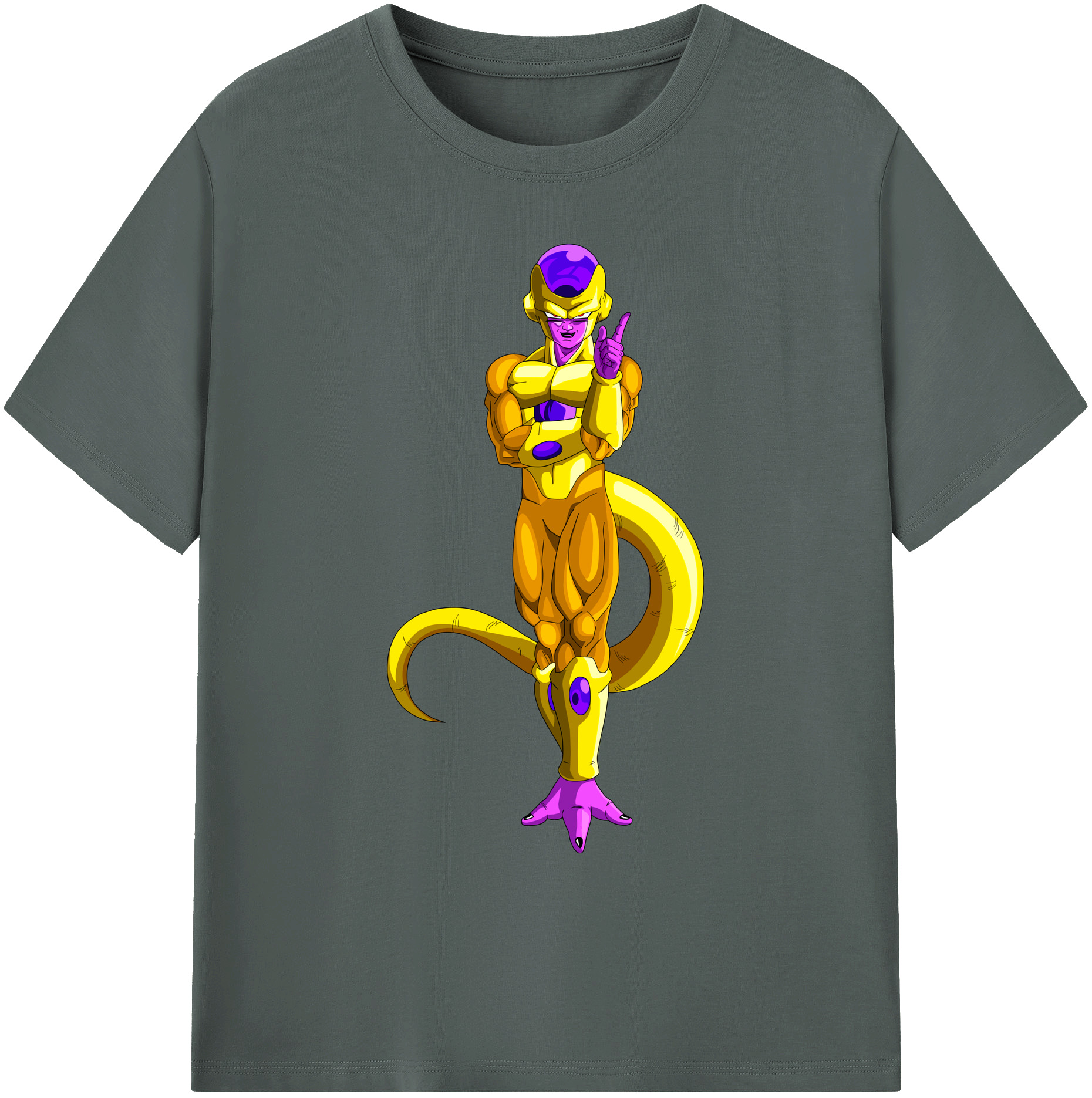 （画像用） ドラゴンボール フリーザ DRAGON BALL Frieza 綿100％ メンズ半袖Tシャツ｜肌触りやわらか＆通気性
